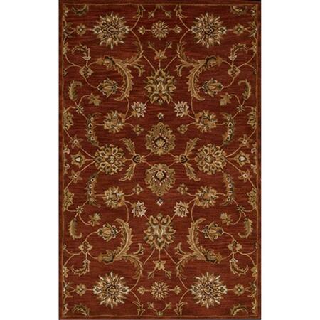 NOURISON India House Area Rug Collection Brick 3 Ft 6 In. X 5 Ft 6 In. Rectangle 99446102973